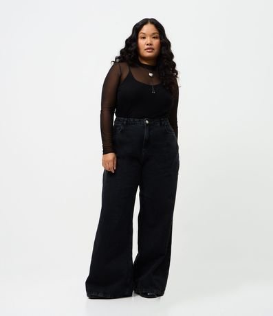 Blusa en Tule con Anágua y cuello Curve & Plus Size 2