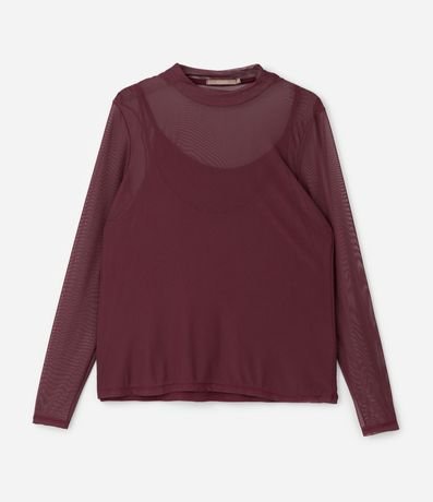 Blusa en Tule con Anágua y cuello Curve & Plus Size 5