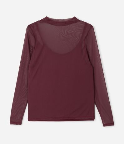 Blusa en Tule con Anágua y cuello Curve & Plus Size 6