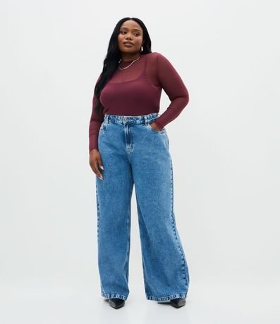 Blusa en Tule con Anágua y cuello Curve & Plus Size 2