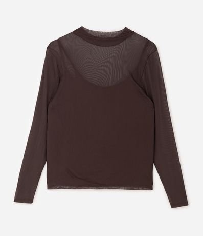 Blusa en Tule con Anágua y cuello Curve & Plus Size 5