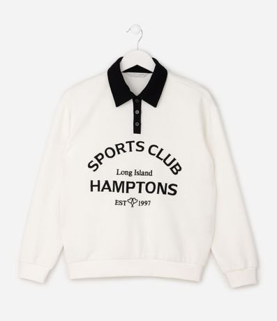 Saco Relajado Infantil en Algodón con Lettering Hamptons – Talle 5 a 16 años 2