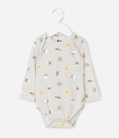 Body Infantil con Estampa de Animales de la Granja – Talle 0 a 18 Meses 2
