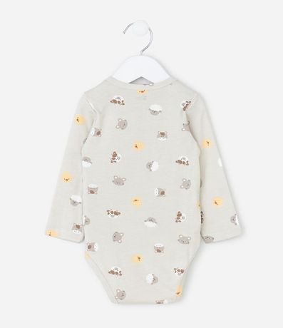 Body Infantil con Estampa de Animales de la Granja – Talle 0 a 18 Meses 3