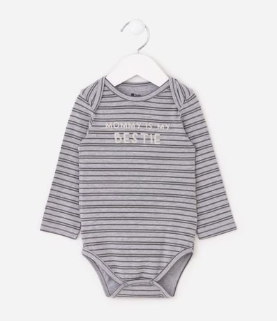 Body Infantil Listrado Mommy is My Bestie - Talle 0 a 18 Meses