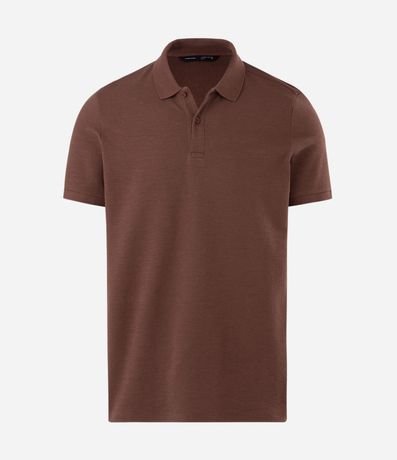 Polo Slim en Media Malla con Botones y Textura Acanalada 5