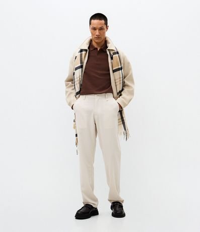 Polo Slim en Media Malla con Botones y Textura Acanalada 2