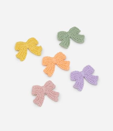 Kit 05 Pinzas Infantiles con Moñitas – Talle U