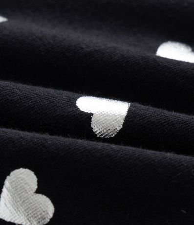 Pantalón Infantil Legging con Estampa de Corazones en Foil – Talle 5 a 14 años 4
