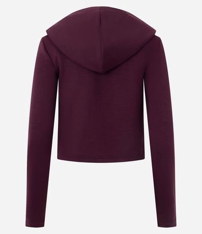 Campera en Modal con Capucha y Cierre en Cremallera 2