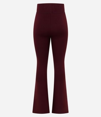 Pantalón Flare en Microfibra con Cintura Ancha 2