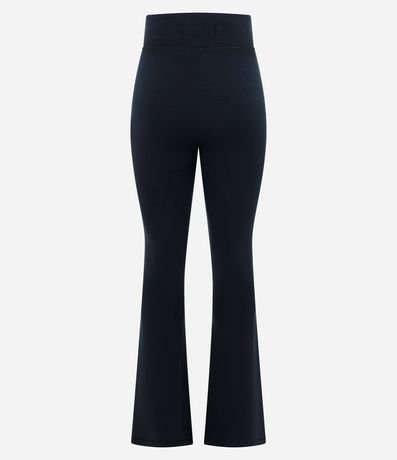 Pantalón Flare en Microfibra con Cintura Ancha 2