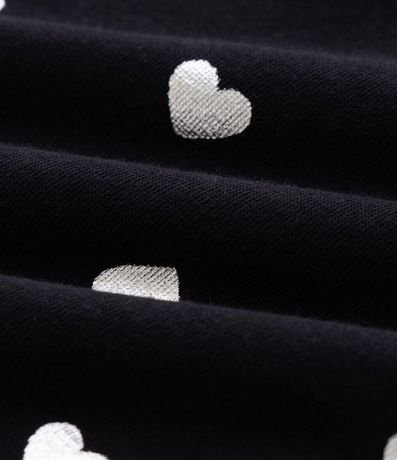 Pantalón Infantil Legging con Estampa de Corazón en Foil – Talle 5 a 14 años 5