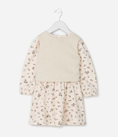 Vestido Infantil Floral con Chaleco de Pelito – Talle 1 a 6 años 3