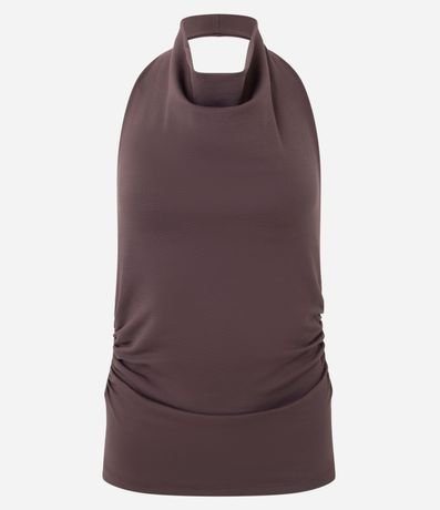 Blusa Frente única en Punto Roma con Escote Degagê 5