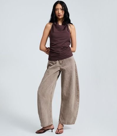 Blusa Frente única en Punto Roma con Escote Degagê 2