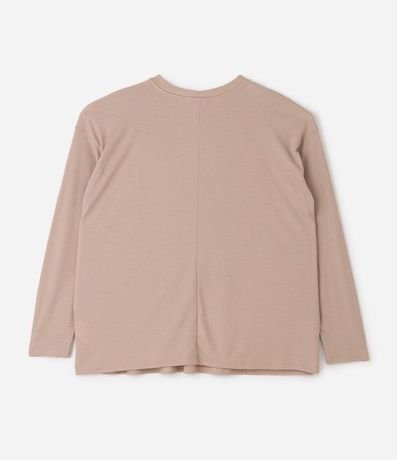 Blusa en Rib sin Sisa con Cuello Redondo Curve & Plus Size 5