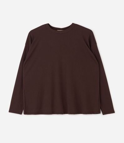 Blusa en Rib sin Sisa con Cuello Redondo Curve & Plus Size 4