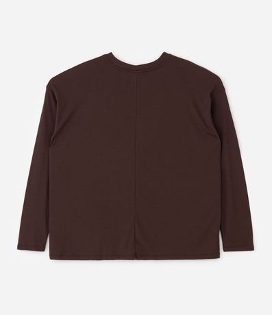 Blusa en Rib sin Sisa con Cuello Redondo Curve & Plus Size 5