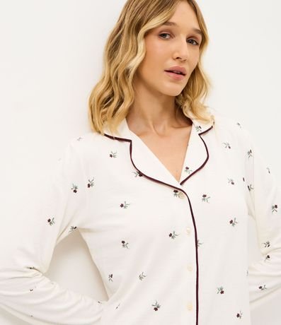 Camisón Americano con Estampa de Flores 2