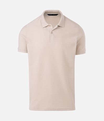 Camisa Polo Regular en Algodón Texturizada 5