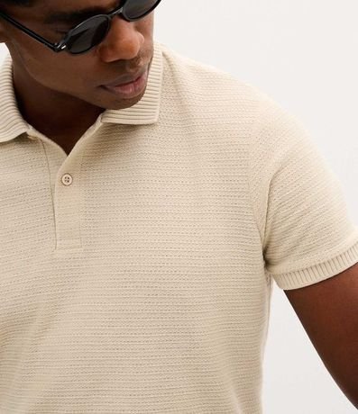 Camisa Polo Regular en Algodón Texturizada 3