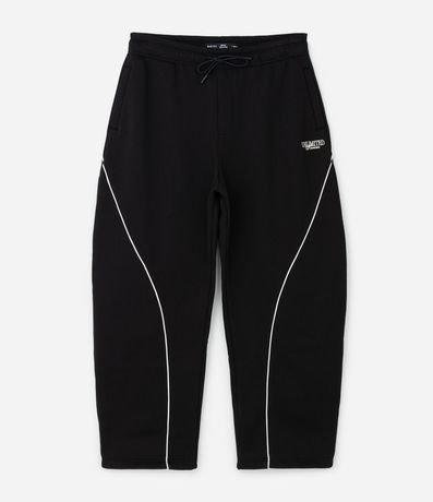 Pantalón Algodón con Piping Contrastante 6
