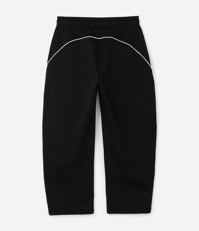 Pantalón Algodón con Piping Contrastante 7