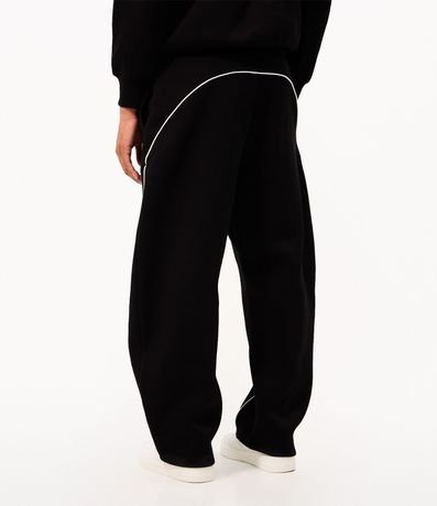 Pantalón Algodón con Piping Contrastante 4