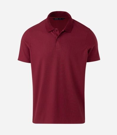 Camisa Slim con Cuello Polo y Textura Acanalada 6