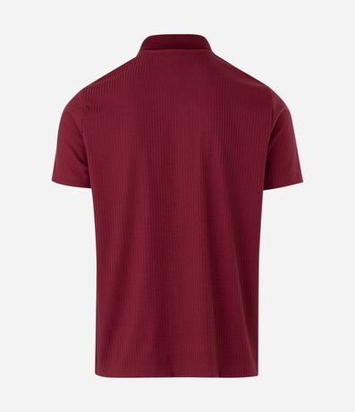 Camisa Slim con Cuello Polo y Textura Acanalada 7