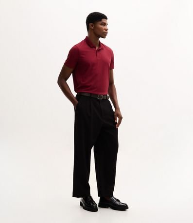 Camisa Slim con Cuello Polo y Textura Acanalada 2