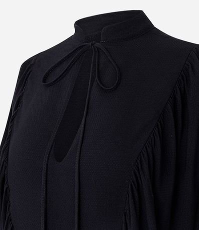 Blusa en Viscosa con Manga Murciélago y Lazo en el Escote 6