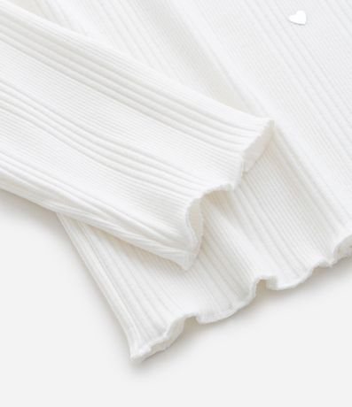 Blusa Infantil Baby Look Canelado con Remaches Corazones – Talle 7 a 16 años 4