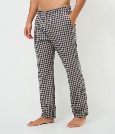 Pantalón de Pijama en Tricolina de Cuadros 2
