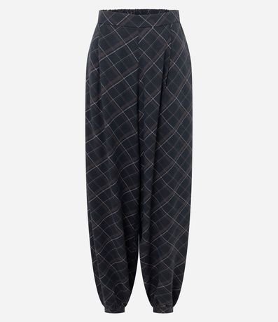 Pantalón Aladim de Cuadros en Viscosa