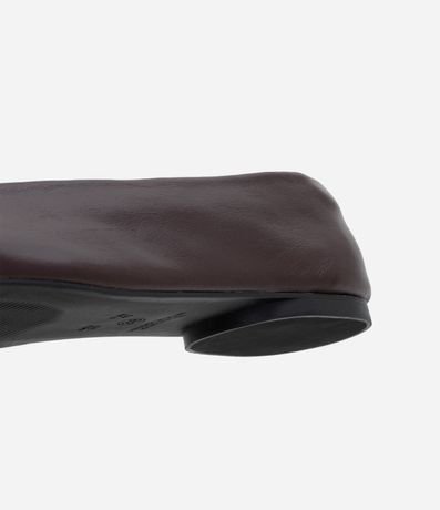 Zapatilla en Cuero con Punta Redonda 3
