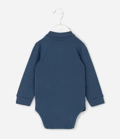 Body Infantil Polo en Cotton con Bordado Oso – Talle 0 a 18 Meses 2