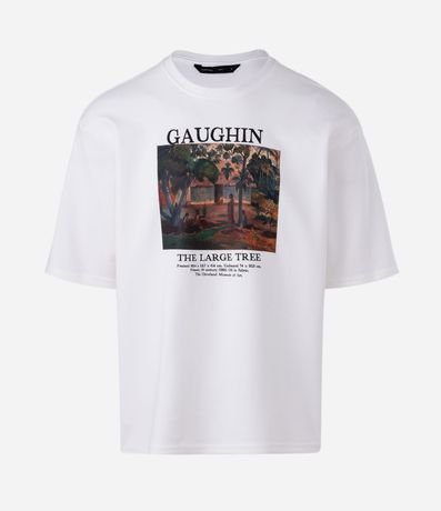 Remera en Algodón con Estampa de Cuadro Gauguin 7