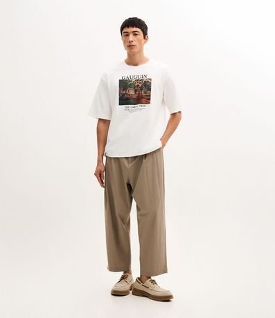 Remera en Algodón con Estampa de Cuadro Gauguin 3
