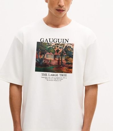 Remera en Algodón con Estampa de Cuadro Gauguin 4