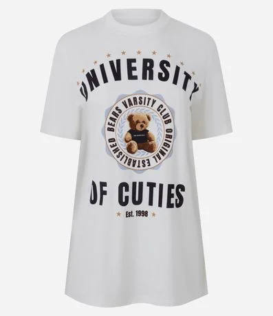 Remera University of Cuties con Estampa de Oso