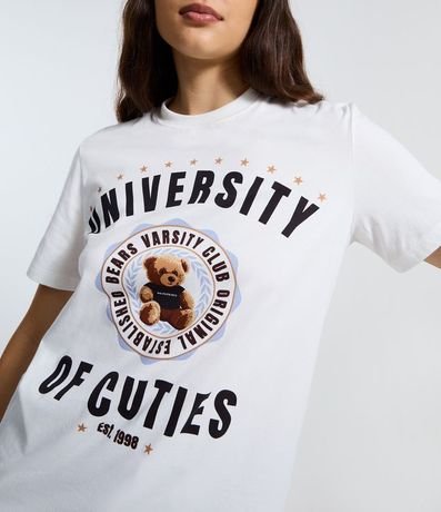 Remera University of Cuties con Estampa de Oso 3