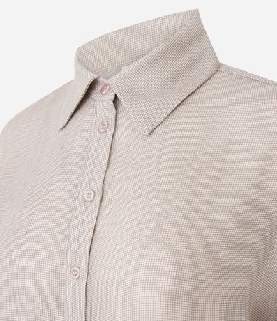 Camisa en Chalis con Manga Larga y Efecto Arrugado 2