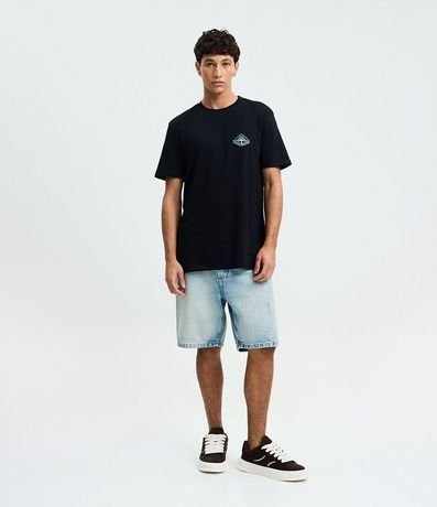 Remera en Algodón con Estampado Inspired y Discover 2