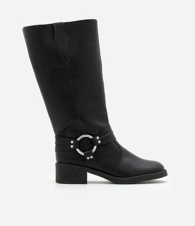 Bota Biker Boot en PU con Detalle en Metal en el Lateral 2