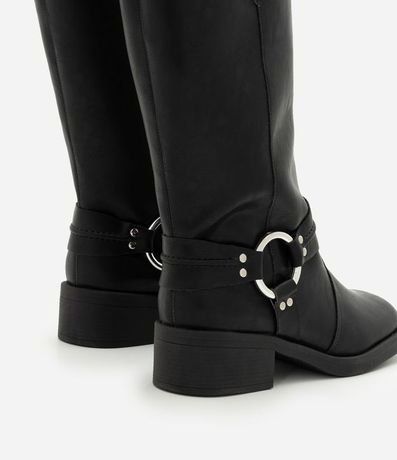 Bota Biker Boot en PU con Detalle en Metal en el Lateral 5