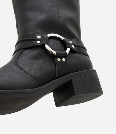 Bota Biker Boot en PU con Detalle en Metal en el Lateral 7