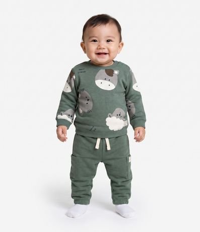 Saco Infantil con Estampa de Animales – Talle 0 a 18 Meses 1
