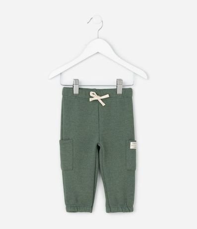 Pantalón Infantil de Algodón con Felpa - Talle 0 a 18 Meses